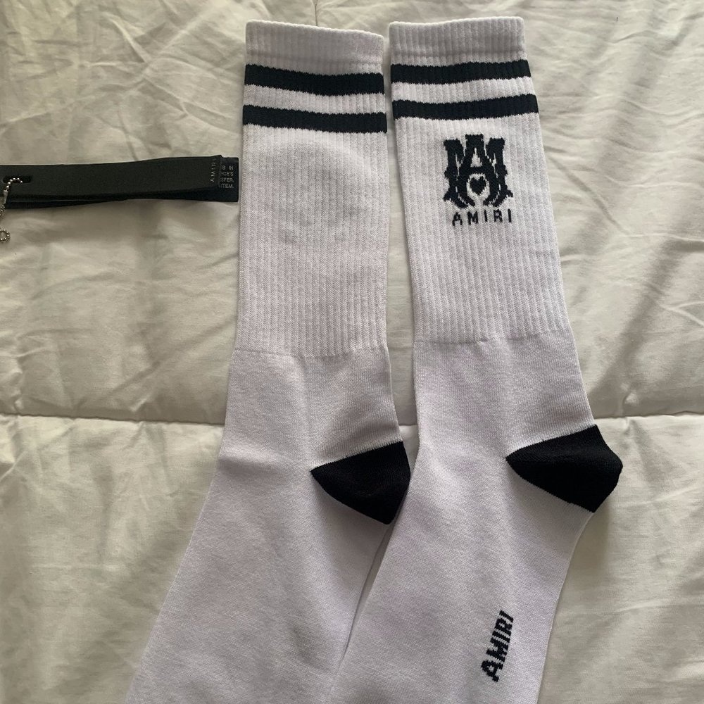 Amiri Ribbed M.A. Athletic Socks
